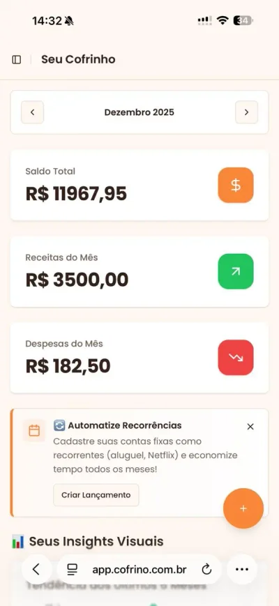 Dashboard Intuitivo